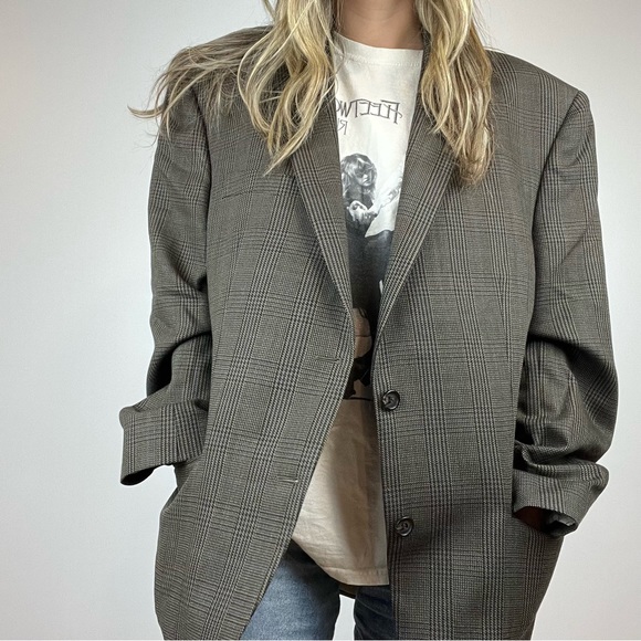 Vintage Ralph Lauren 100% Wool Plaid Preppy Style Jacket Blazer stunning large - Picture 11 of 16